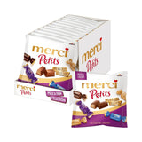 Merci Petits Crema de Café - 12 x 125 g - Pequeños bombones de chocolate blanco sobre chocolate fino con crema de café - Bombones de chocolate envueltos individualmente