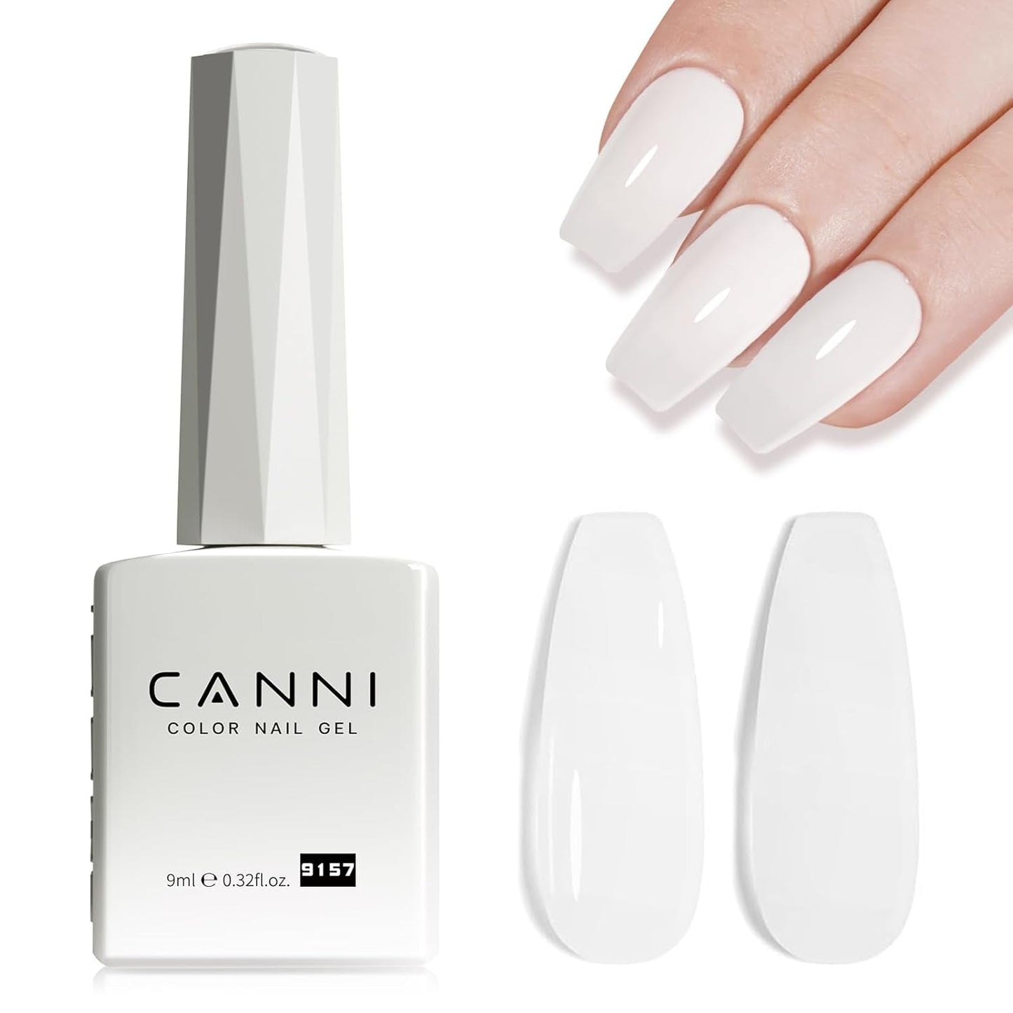 CANNI esmalte de uñas en gel, semipermanente, morado oscuro, esmalte de uñas, gel UV, remojo, manicura