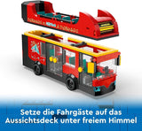 LEGO City Autobús de dos pisos, autobús de juguete de dos pisos, juego de vehículos para niñas y niños a partir de 7 años, contiene 5 figuras, incluido un bebé en un cochecito 60407 Juegos de construcción Besuche den LEGO-Store