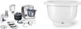 Bosch Serie 4 MUM5X720 robot de cocina, báscula integrada, bol de acero inoxidable 3,9L, batidora 1,25L, 1000W Accesorios Alimentación y Lactancia Baby Naty Shop Paquete con vaso Blanco Champán 2 accesorios