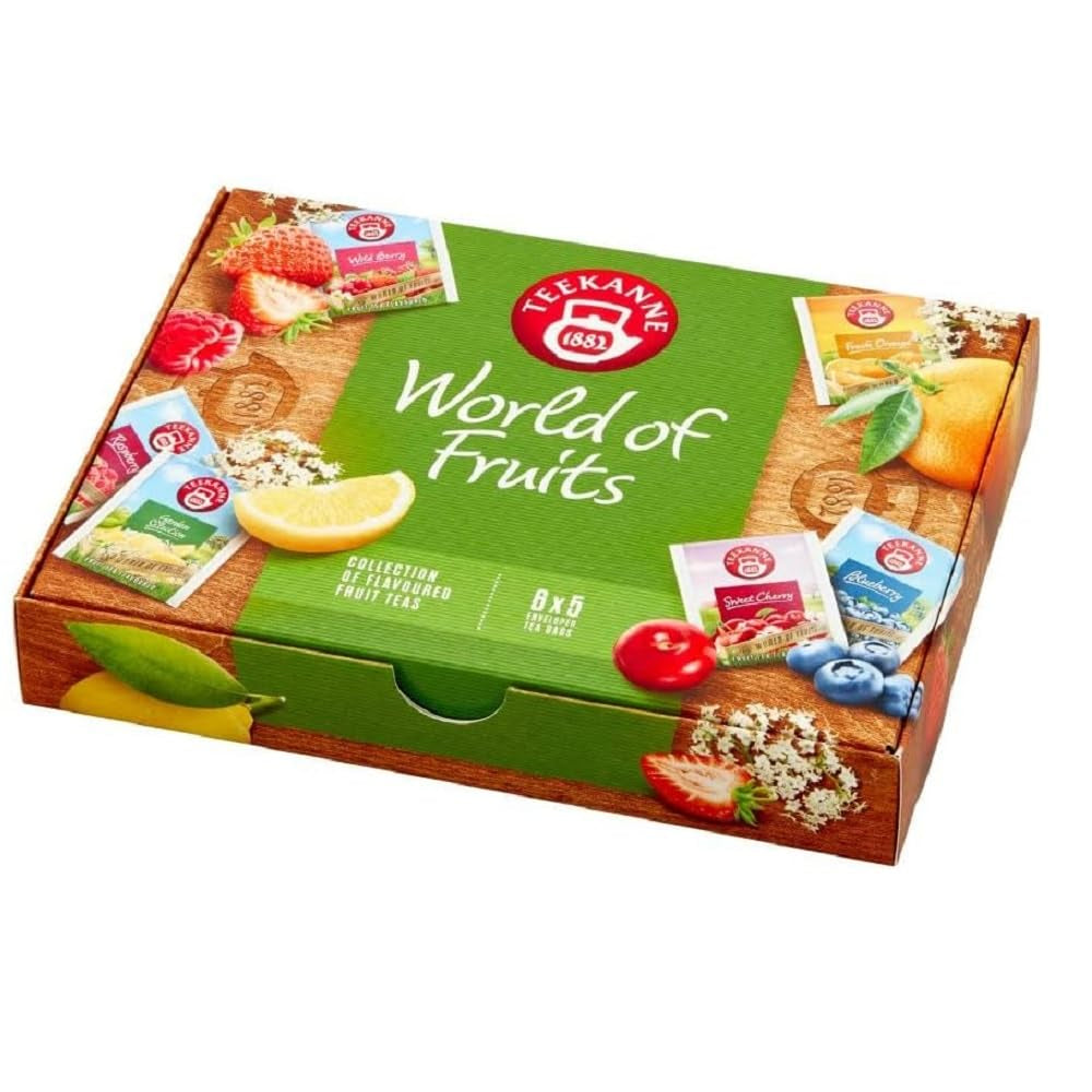 Teekanne Caja Selección Té de Frutas World of Fruits 6 sabores 5 bolsitas de té