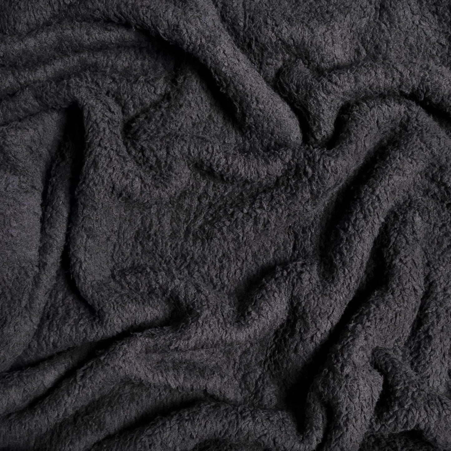 Brentford's Teddy - Manta polar para cama grande, felpa, muy suave, cálida, para sofá cama, color negro - 150 x 200 cm Camas y mantas Besuche den Brentfords-Store
