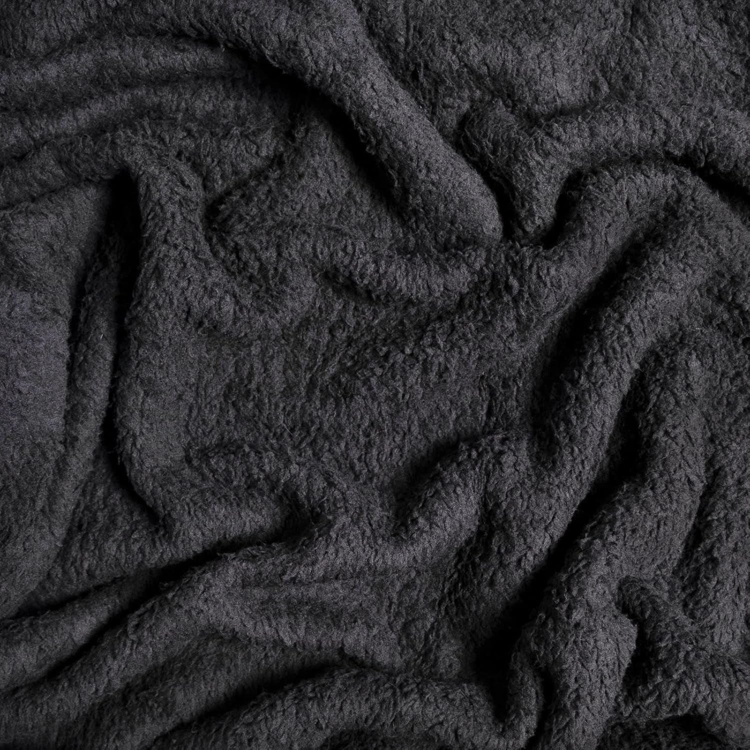 Brentford's Teddy - Manta polar para cama grande, felpa, muy suave, cálida, para sofá cama, color negro - 150 x 200 cm Camas y mantas Besuche den Brentfords-Store