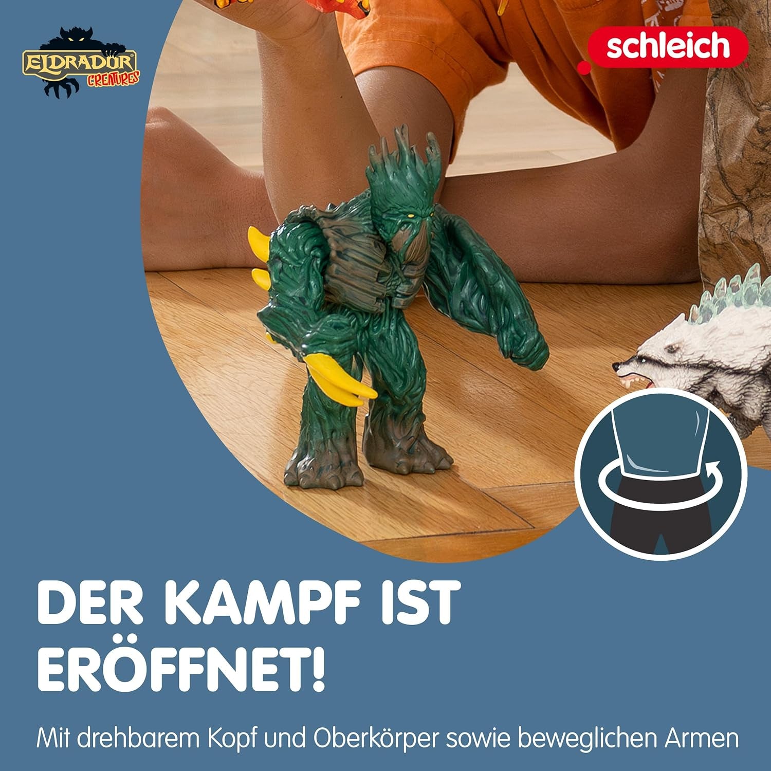 Schleich ELDRADOR CRIATURAS | Regla de la Selva 70151 | Figura de juego ELDRADOR Schleich Monster con cabeza giratoria y brazos móviles | Gran regalo para niños | A partir de 7 años | Figuras de acción 14 X 7 X 114 Cm Tienda Naty