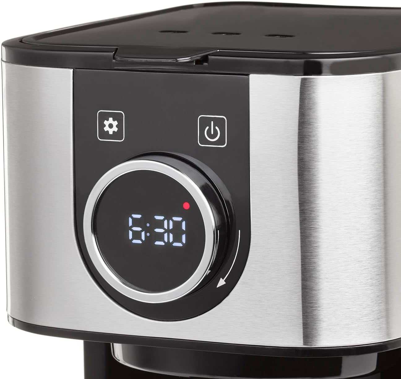 Cafetera CASO Selection C 10 Thermo Design – Carcasa de acero inoxidable, jarra isotérmica de 1,2 l (10 tazas), controles táctiles y temporizador, función Aroma PLUS, filtro permanente, filtro antigoteo