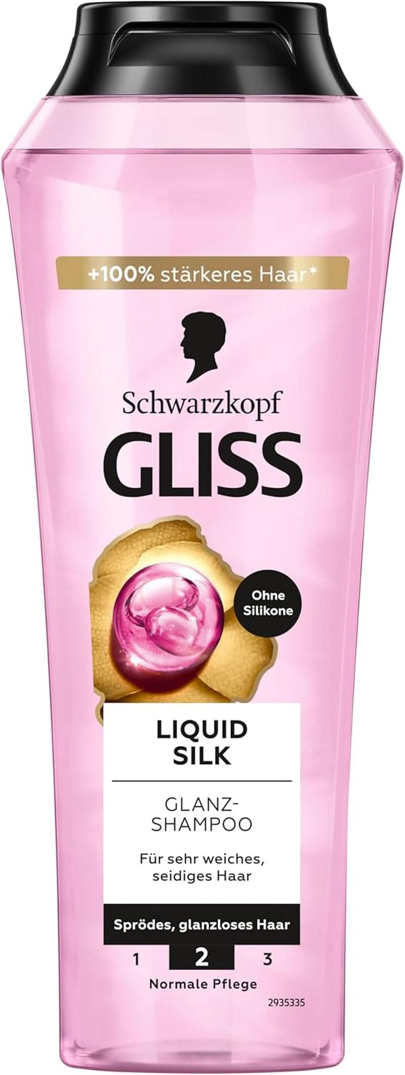 Gliss Champú Líquido Seda (250 ml), para cabello frágil y sin brillo Ducha y baño Naty Shop