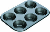 Backform, Schwarz, 26,5 X 18 X 3 Cm Moldes y bandejas para hornear Naty Shop 6 Muffins
