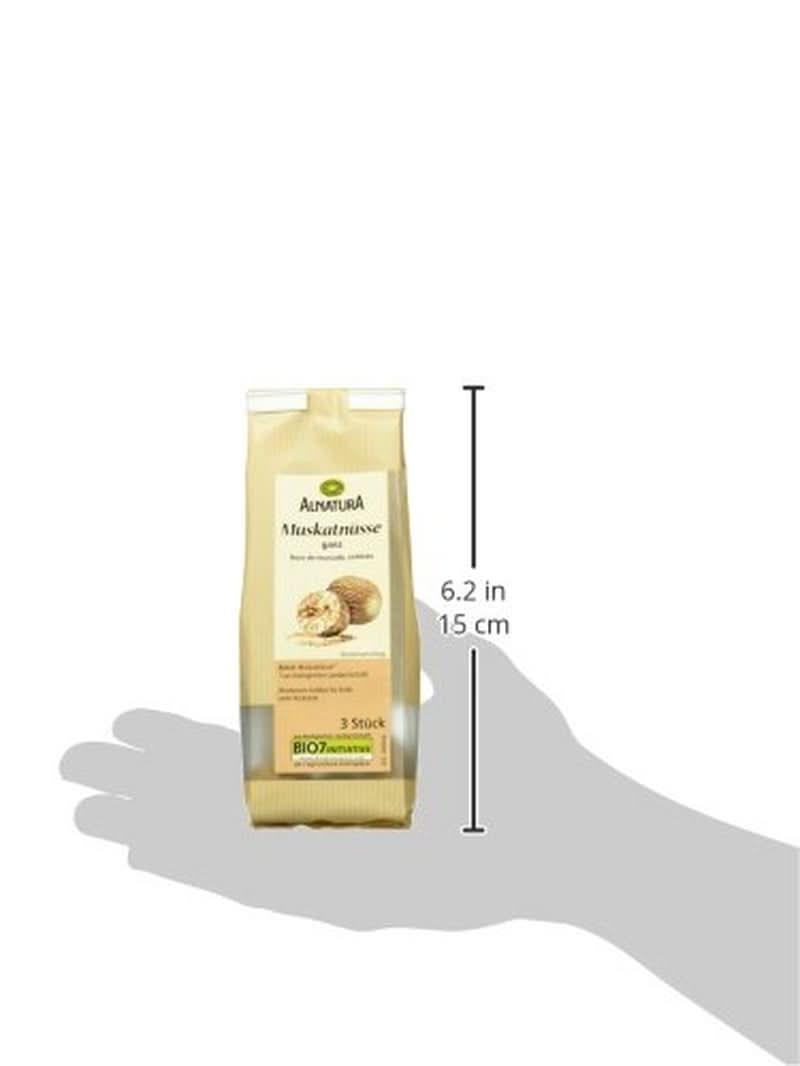 Nuez Moscada Entera Ecológica 3 Piezas Naty Shop Especias