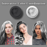 COLAYERIST Color de cabello negro lavable temporal Cera de color de cabello para hombres y mujeres Máscara de cabello para fiesta o cosplay Productos de color de cabello sin desorden Tinte para el cabello Naty Shop