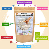 Dalia - Harina de avena integral ecológica 500g | Sin gluten | Rica en fibra y proteínas Origen: Italia | Para pan, pasteles, gachas y recetas fitness | Calidad superior