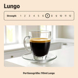 de Amazon Lungo Kaffee-Kunststoffkapseln, compatible con Nespresso, 20 unidades, paquete con 1 – certificado Rainforest Alliance