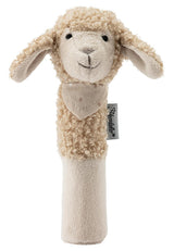 Sterntaler Baby Squeaker Oveja Flocke - Juguete para bebé de telas suaves - Juguete de agarre para bebé - Primeros intentos de atrapar y jugar, color arena Bebe Toys Naty Shop