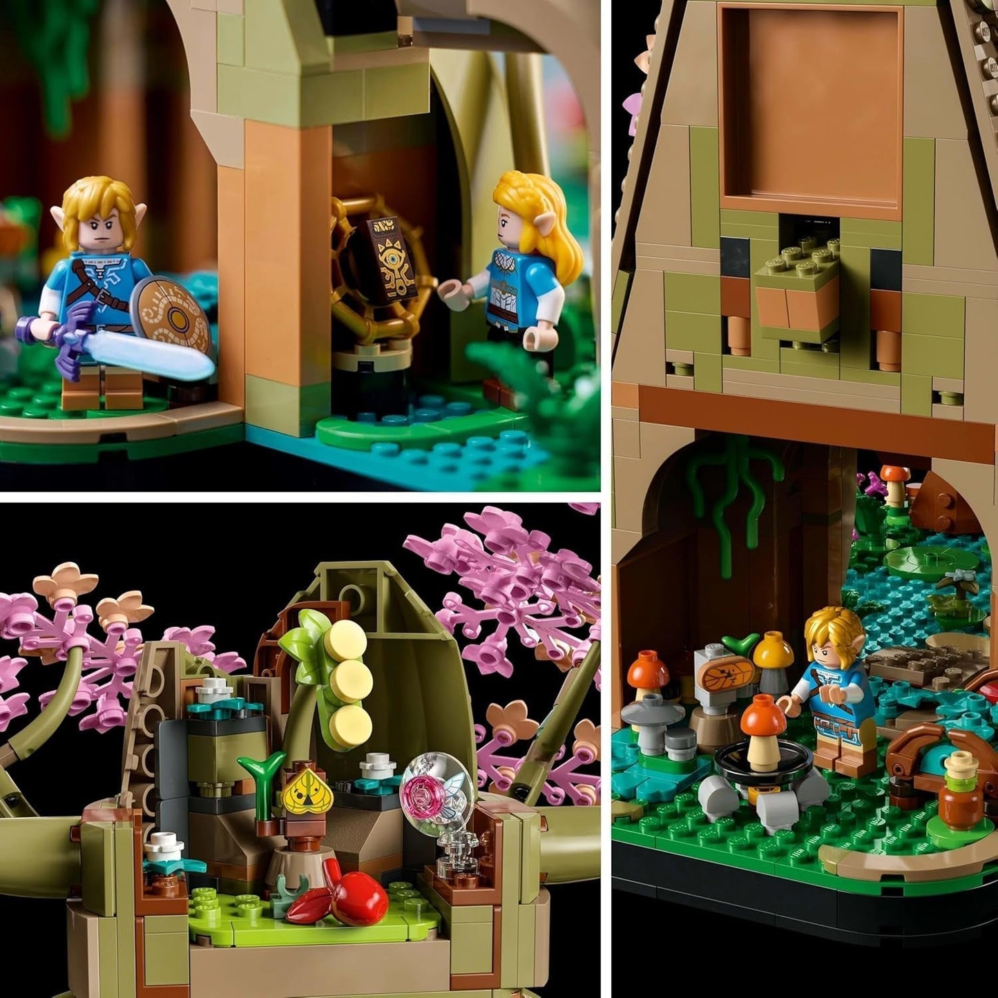 LEGO The Legend of Zelda Deku Tree 2-In-1 - pieza coleccionable con minifiguras de Princess Zelda y 3 Link - set de construcción para adultos e idea de regalo para fanáticos de los videojuegos - 77092 Juegos de construcción Besuche den LEGO-Store