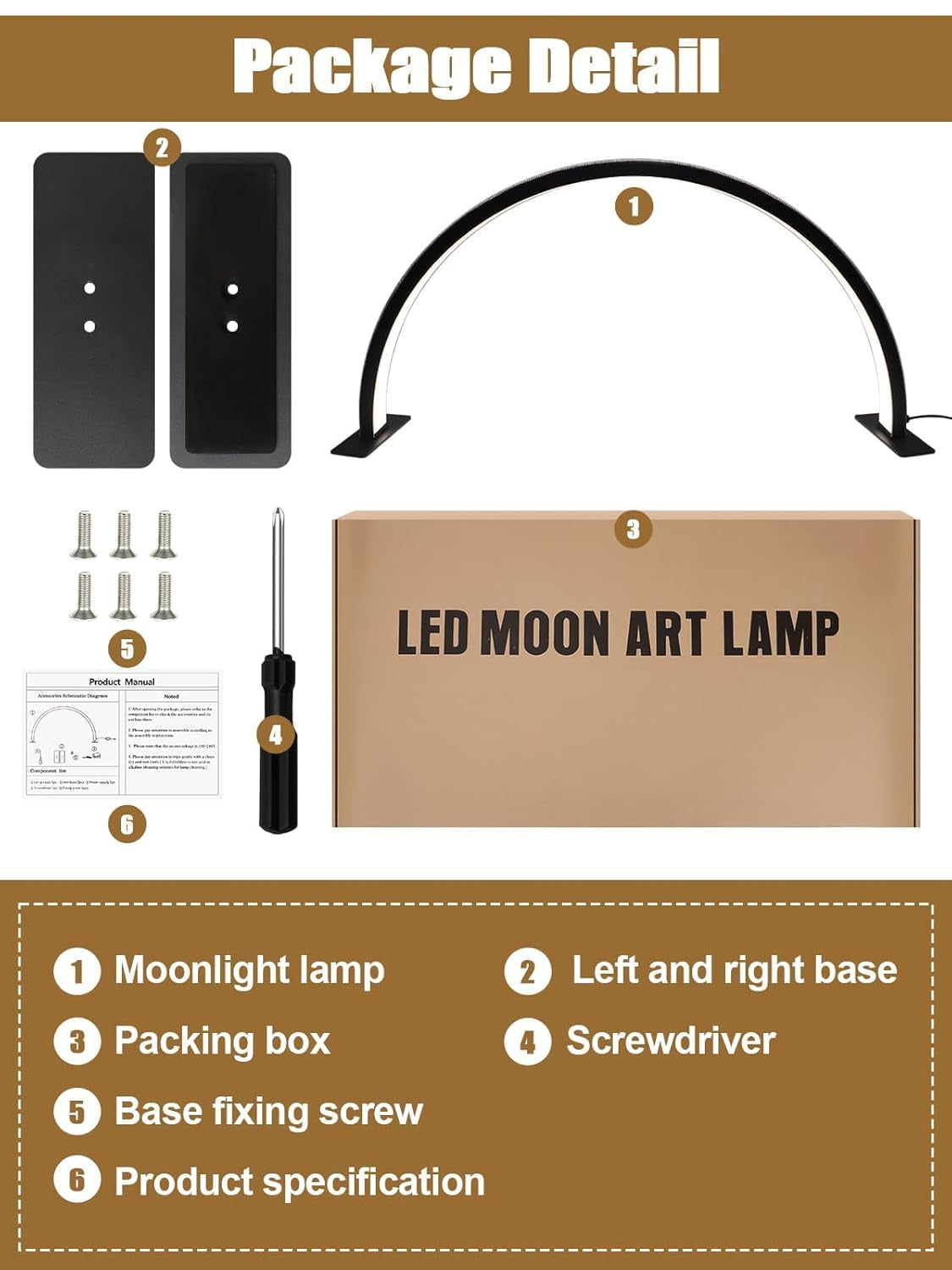 Kalolary Lampadaire, Lash Lumière Pour Extensions De Cils Regglable À 360°, 3000K-6000K Demi-Lune Lamp, Lamp De Beauté (lámpara de media luna)