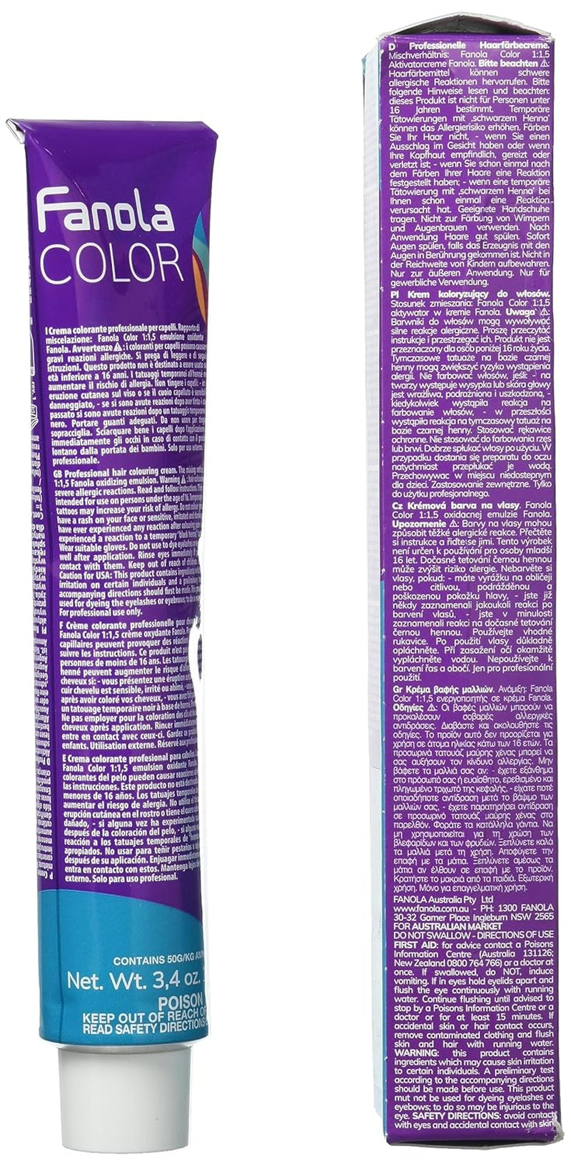 Fanola crema colore Crema colorante 7.0 Rubio, 100 ml Tinte para el cabello Naty Shop
