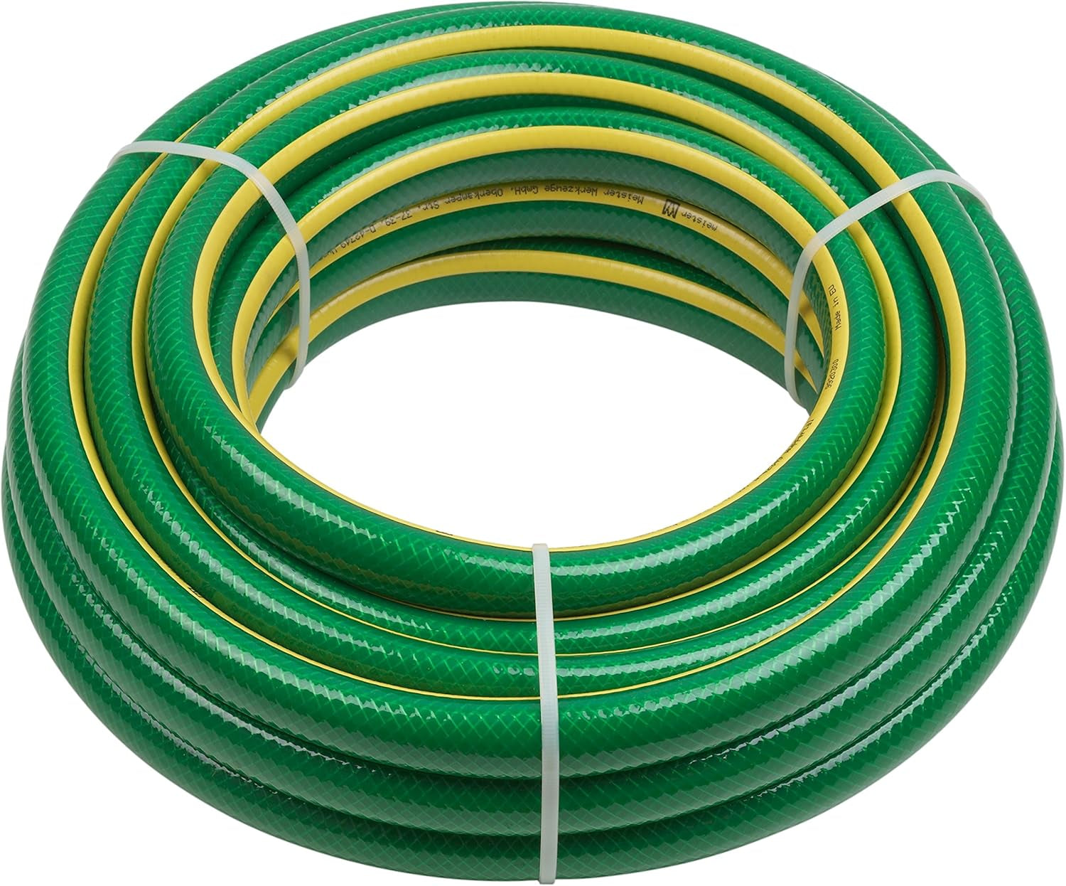 Meister Manguera de jardín tejida en cruz 19,05 mm (3/4 pulgada) - Longitud 20 m - Para regar áreas pequeñas - Resistente al aplastamiento y la abrasión - Resistente a los rayos UV, Manguera de jardín de PVC virgen, Manguera de agua, 9920310