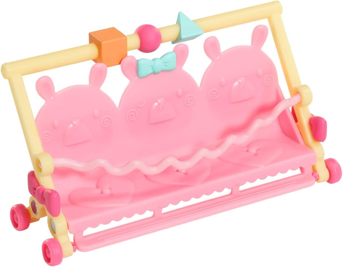 BABY born 904763 Baby Surprise Bus: minibús de juguete rosa con 2 muñecas exclusivas, cochecito triple, columpio, carrusel, tobogán y columpio triple.