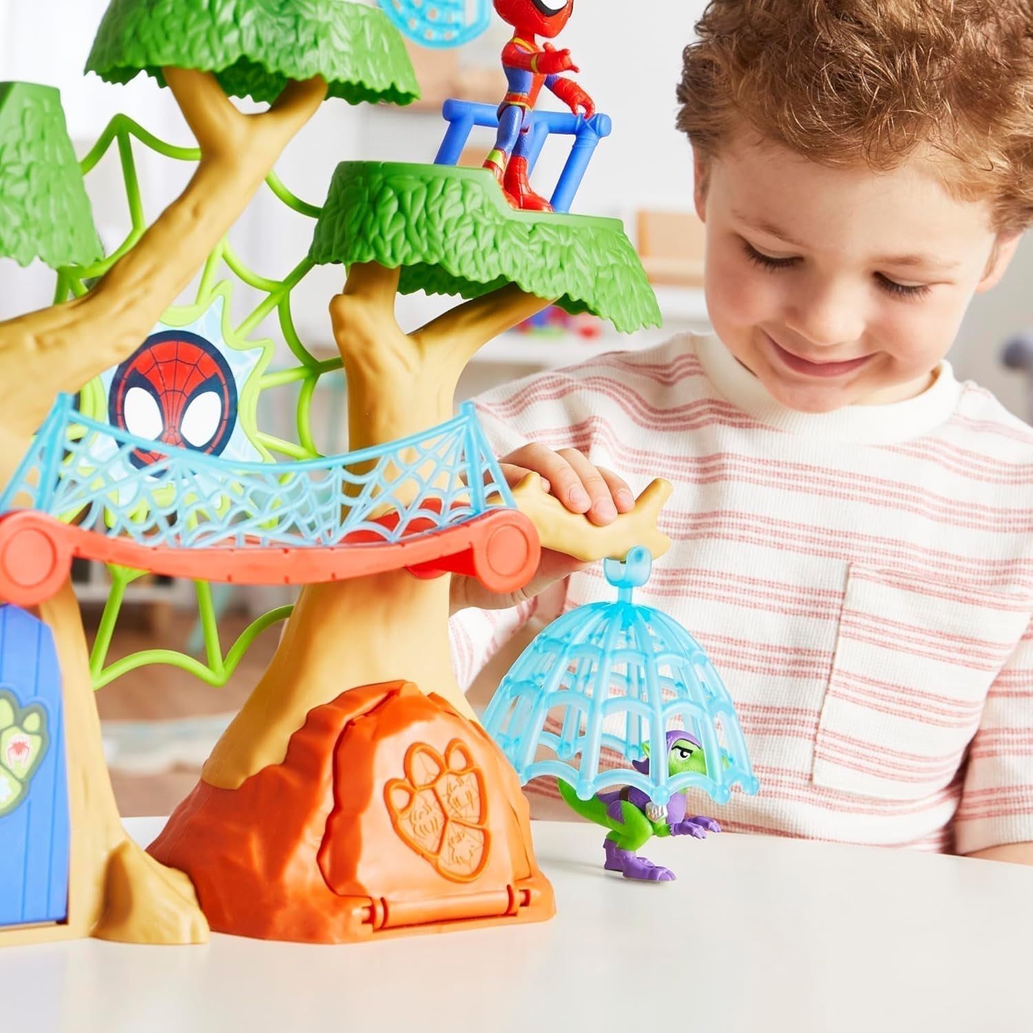 Marvel Spidey y sus súper amigos Dino Treehouse Superhero Playset Figuras de acción Naty Shop