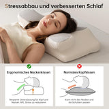 Homyrium Almohada Cervical Ergonómica Almohada Ortopédica Almohada de Espuma Viscoelástica Almohada Antirronquidos Almohada para Dormir de Lado Espalda Almohada Estómago Gris Almohadas Ortopédicas Cervicales Naty Shop