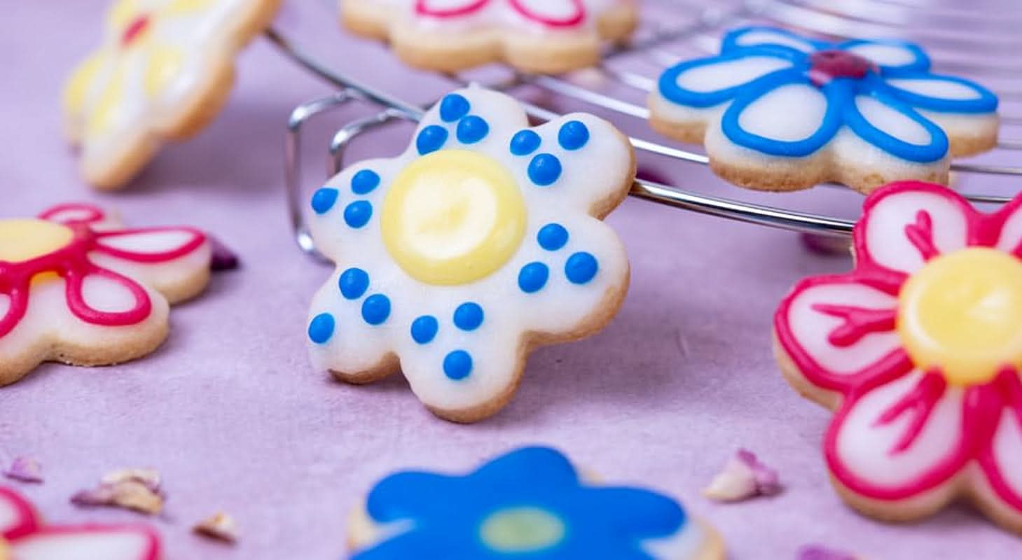 RUF, glaseado para escribir sobre tartas, galletas, tartas, sin gluten, vegano, 4 x 25 gramos Esmaltes y Decoración Naty Shop