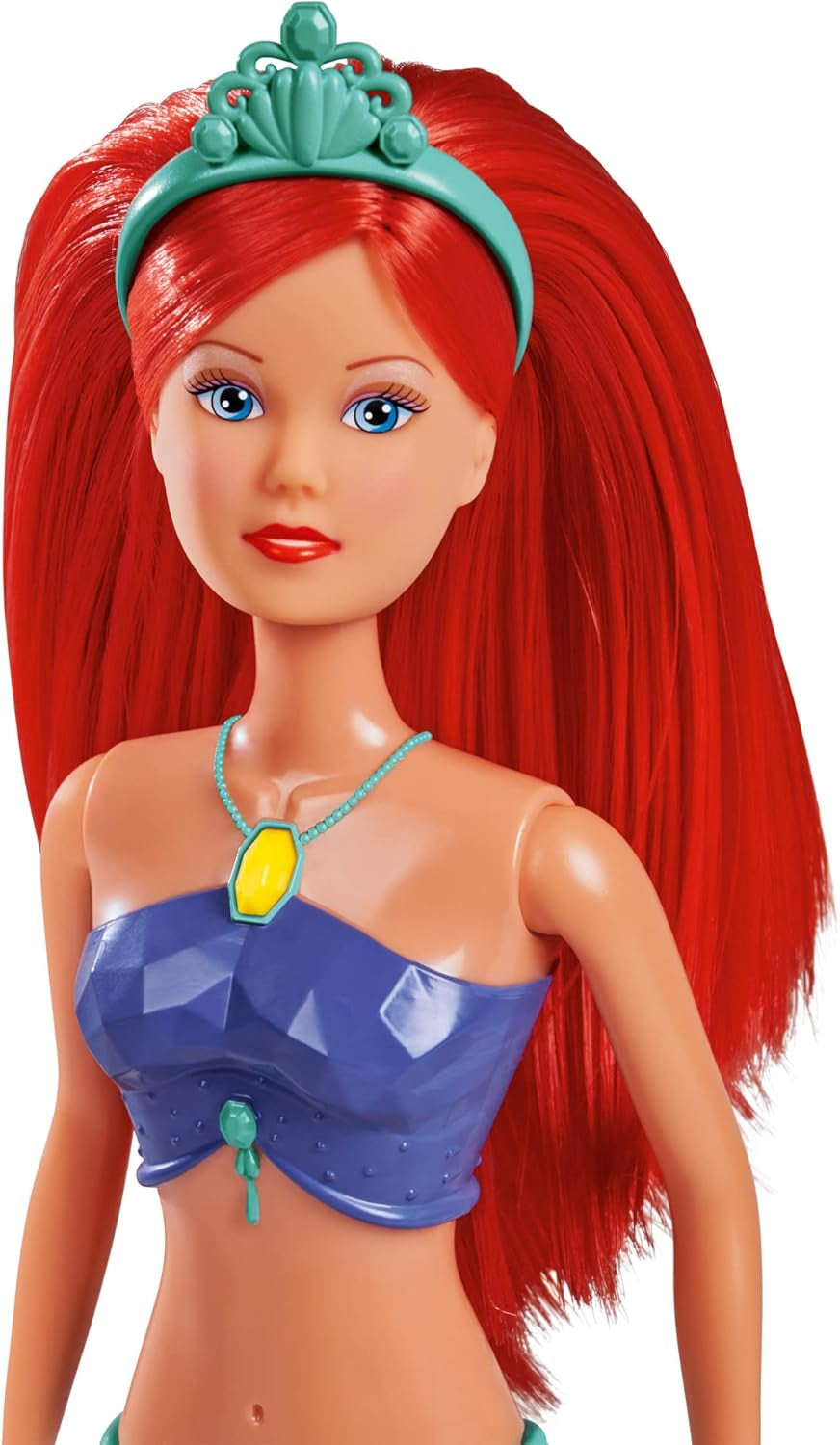 Simba 105733656 - Steffi Love Muñeca Sirena Brillante (39 cm) - Sirena Brillante Que Cambia de Color Arco Iris Luminoso Juguete Impermeable para Niños de 3 años en adelante