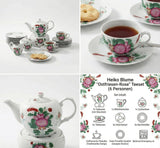 Servicio de té de rosas de té de Frisia Oriental
