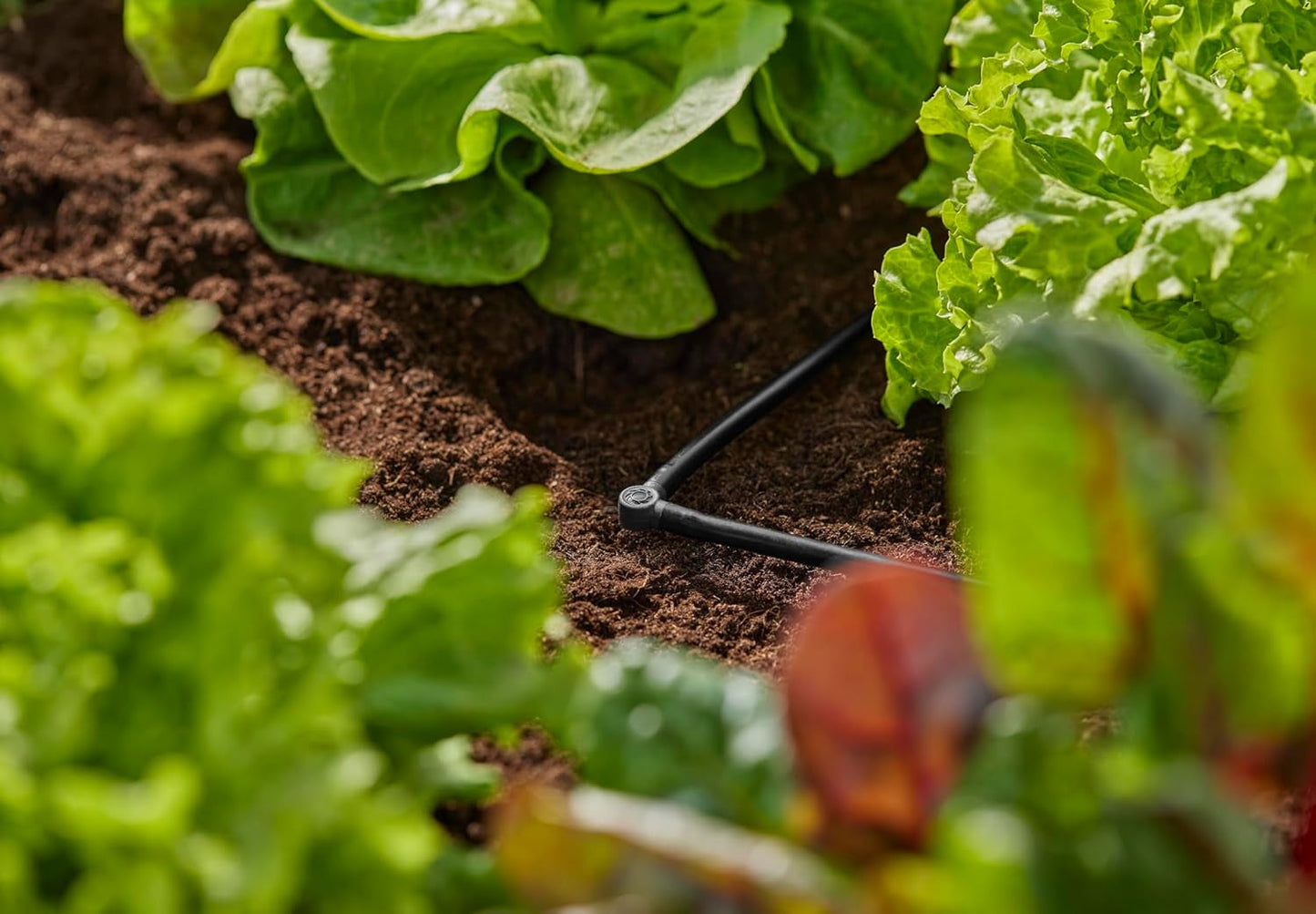 Pieza en L para Gardena Micro-Drip de 4,6 mm (3/16 pulgadas): para cambiar la dirección de distribución y las líneas de goteo en 90 grados, instalación sin dobleces, tecnología de conexión fácil y flexible (13212-20)