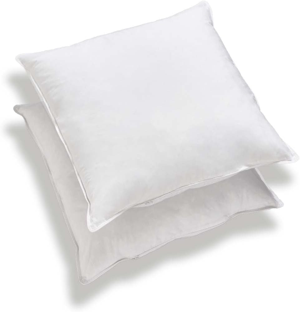Bleu Câlin Juego de 2 almohadas rectangulares antiácaros, antibacterias, mullidas confort, T 60X60 Cm, 100% algodón, surtido higiene perfecta Naty Shop almohadas estándar