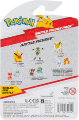 Pokémon PKW3583 - Pack de Figuras de Batalla - Leufeo & Bisasam, Figuras oficiales detalladas, 5 cm cada una Figuras de acción Naty Shop