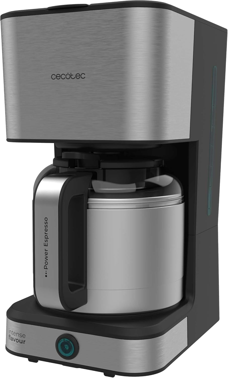 Cecotec Cafetera de goteo Coffee 66 Drop & Thermo, 950 W, 1,2 L, 10 tazas, tecnología ExtremeAroma, función antigoteo, indicador de nivel de agua, filtro principal reutilizable, protección contra sobrecalentamiento