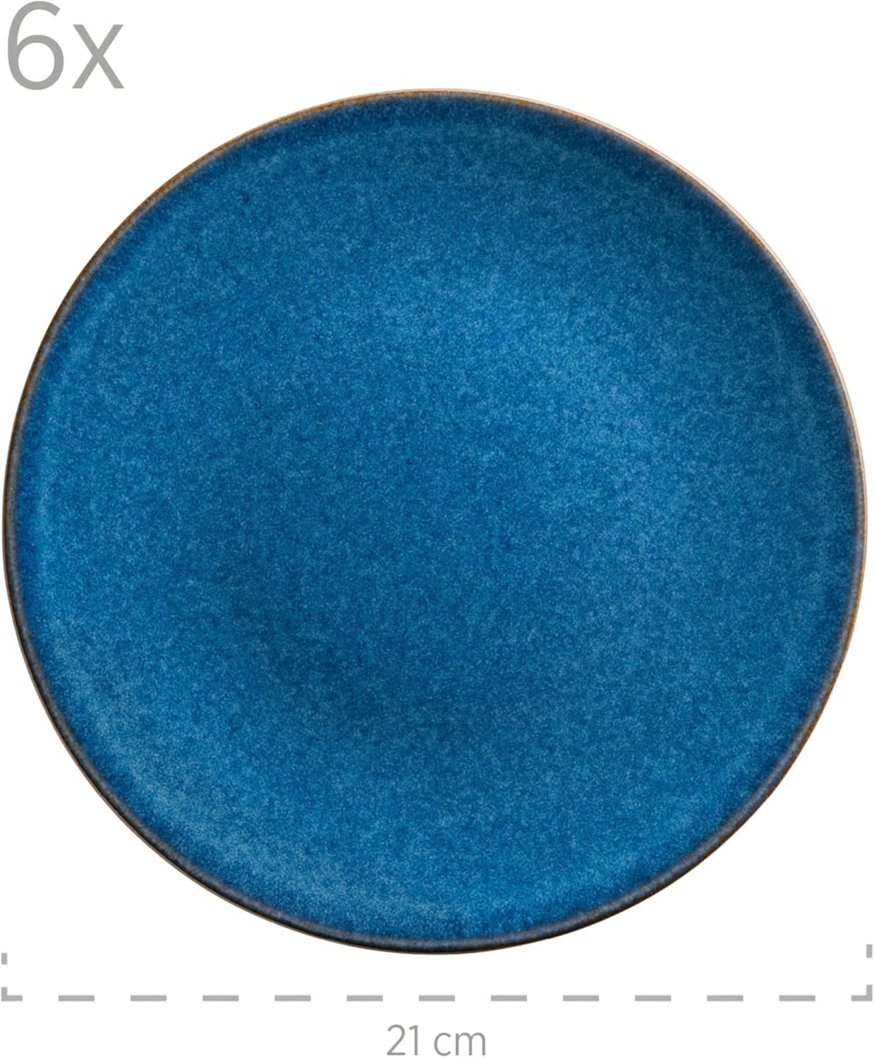 Juego de desayuno MÄSER, cerámica OSSIA, azul real, azul