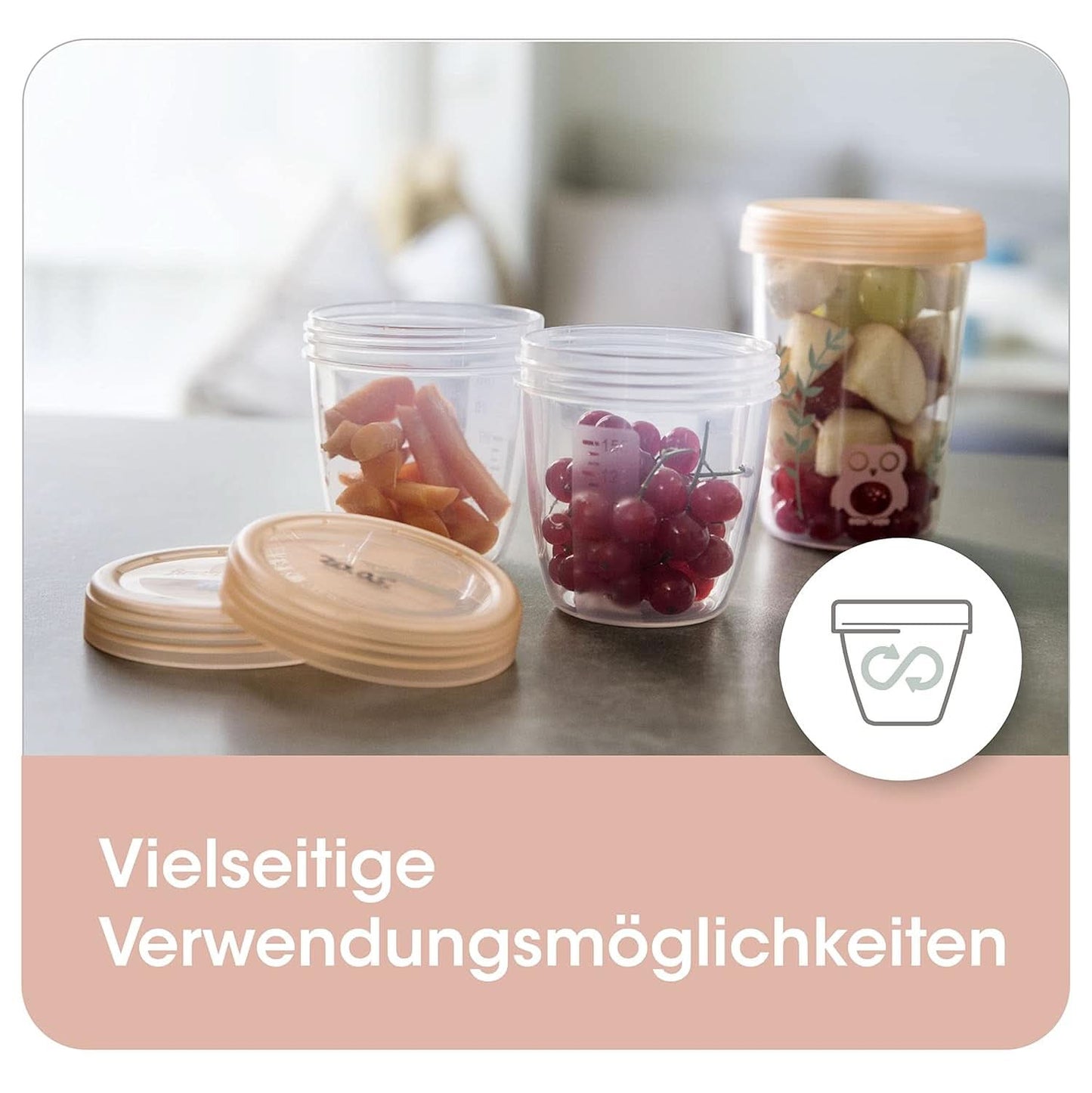 Recipientes para leche materna NIP Primeros Momentos 150 ml, 4 piezas: apilables y antigoteo Accesorios Alimentación y Lactancia Bebe Naty Shop
