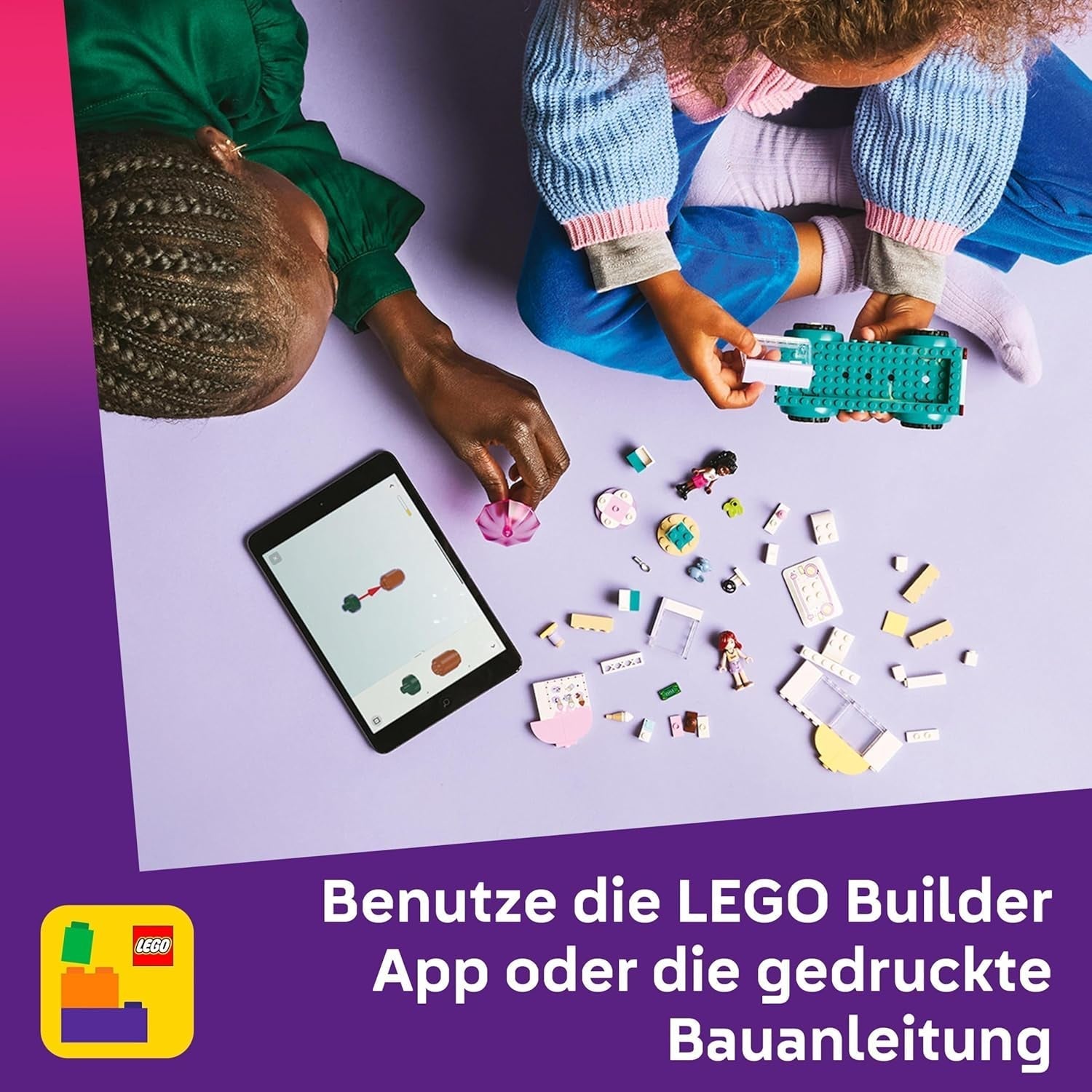 LEGO Friends Heartlake City Camión de helados Juego de simulación 2 figuras y un conejito Juego de construcción Niñas de 4 años Personaje de juguete Minifigura Juguete de construcción 42644 Juegos de construcción Besuche den LEGO-Store