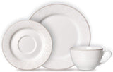 Ritzenhoff & Breker Servicio de café Isabella, 18 piezas, porcelana fina, blanco con adornos, 37 x 26 x 25 cm