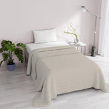 Edredón de verano Satin Stripes, poliéster, crema, 260X250 Cm Edredones y edredones Naty Shop Tórtola 170X250 Cm