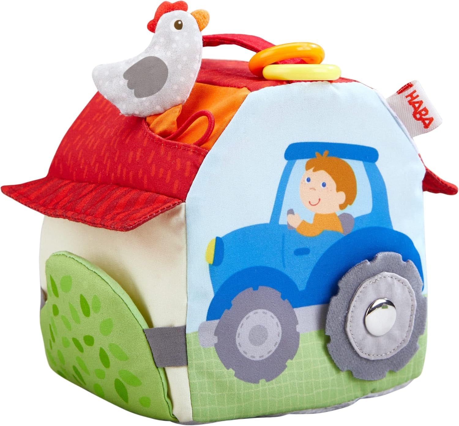 HABA 306383 - Granja de cubos de juego, juguete multifuncional a partir de 6 meses Juguetes para bebés Naty Shop