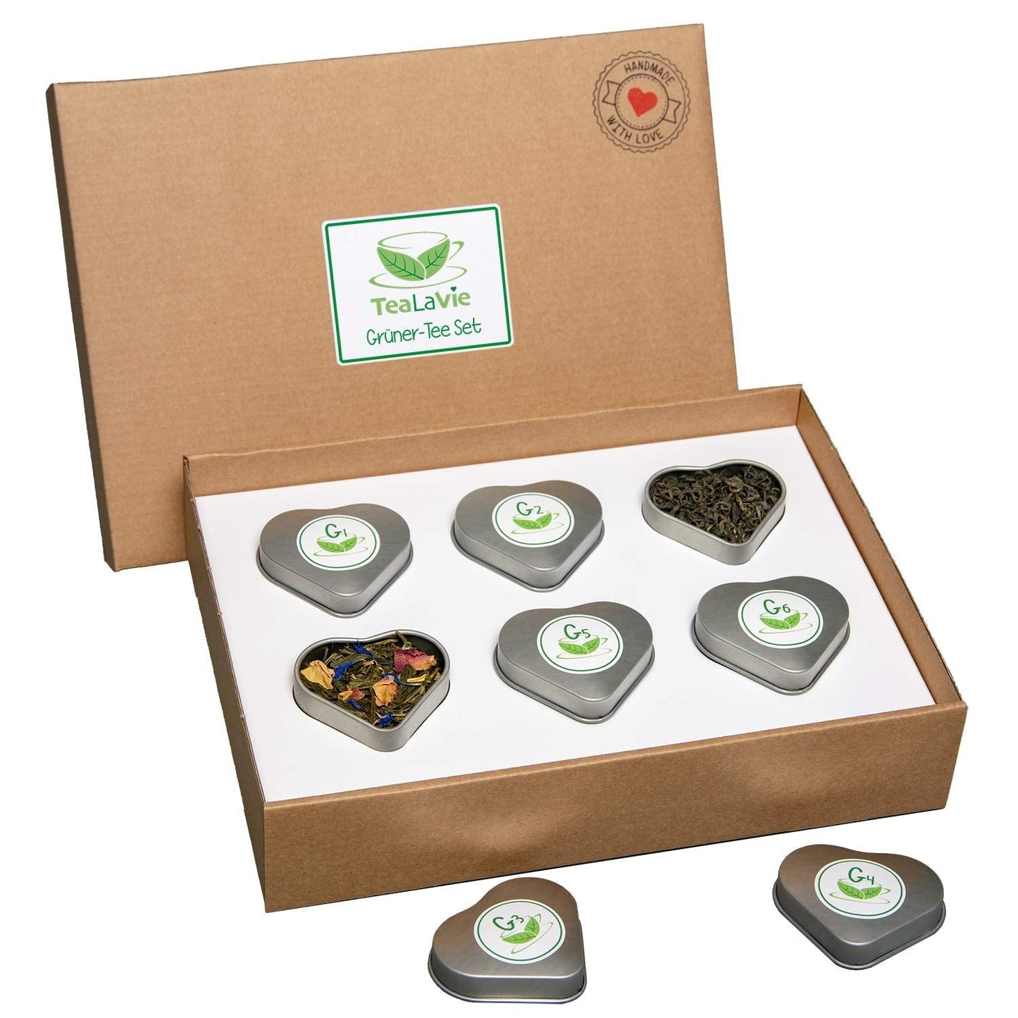 Tealavie Juego de regalo de 6 tés de frutas (60 g) Juego de muestra Caja de regalo Ideas de regalos de agradecimiento para mujeres colegas Día de la madre 2024