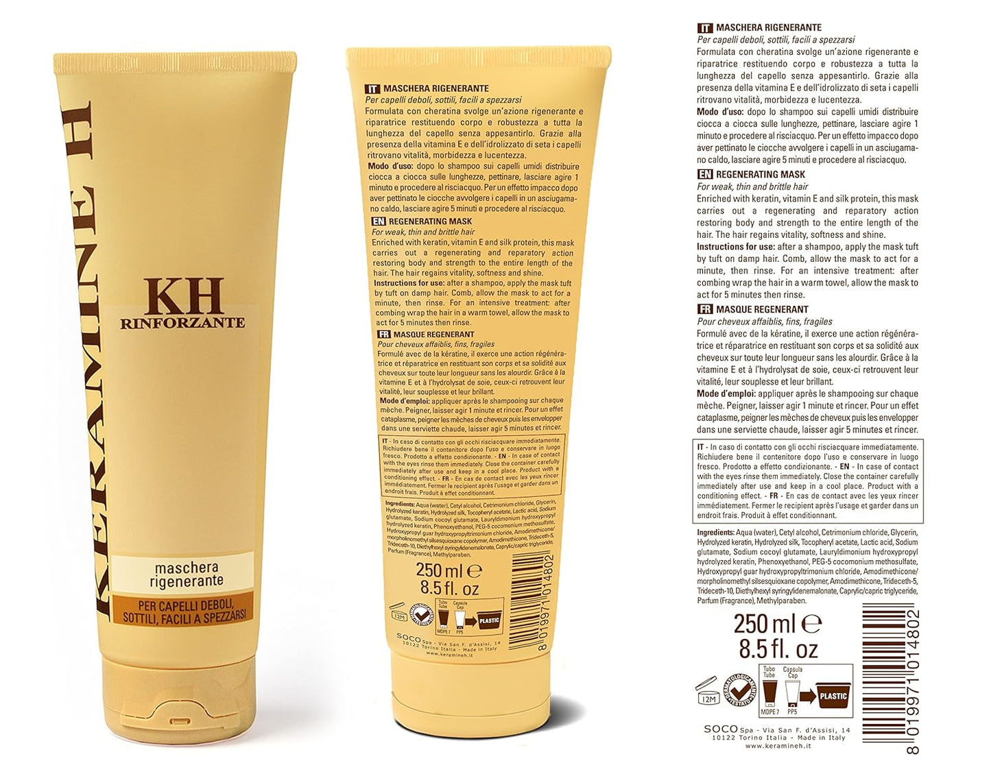 Mascarilla regeneradora - 250 ml, 21 Naty Shop mascarilla capilar