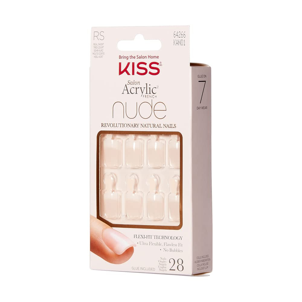 Kiss Nude Nails - Uñas increíbles (paquete de 2)