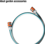 Juego de conexión Gardena Classic 13 mm (1/2"), 1,5 m: Adaptador de manguera para conectar el carrete de manguera, manguera con componentes del sistema, 22 bar (18011-20)