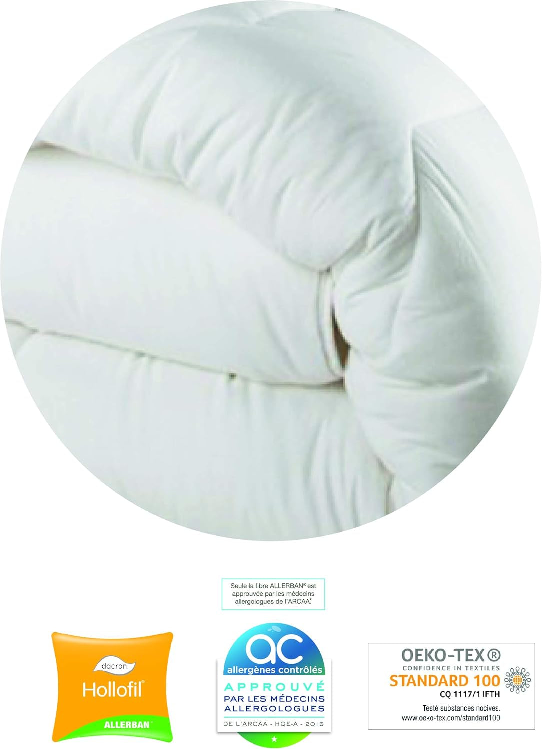 Blanrève Cthalvd011420 Funda nórdica Hollofil Allerban algodón cálido blanco 140 X 200 cm Edredones y colchas Naty Shop