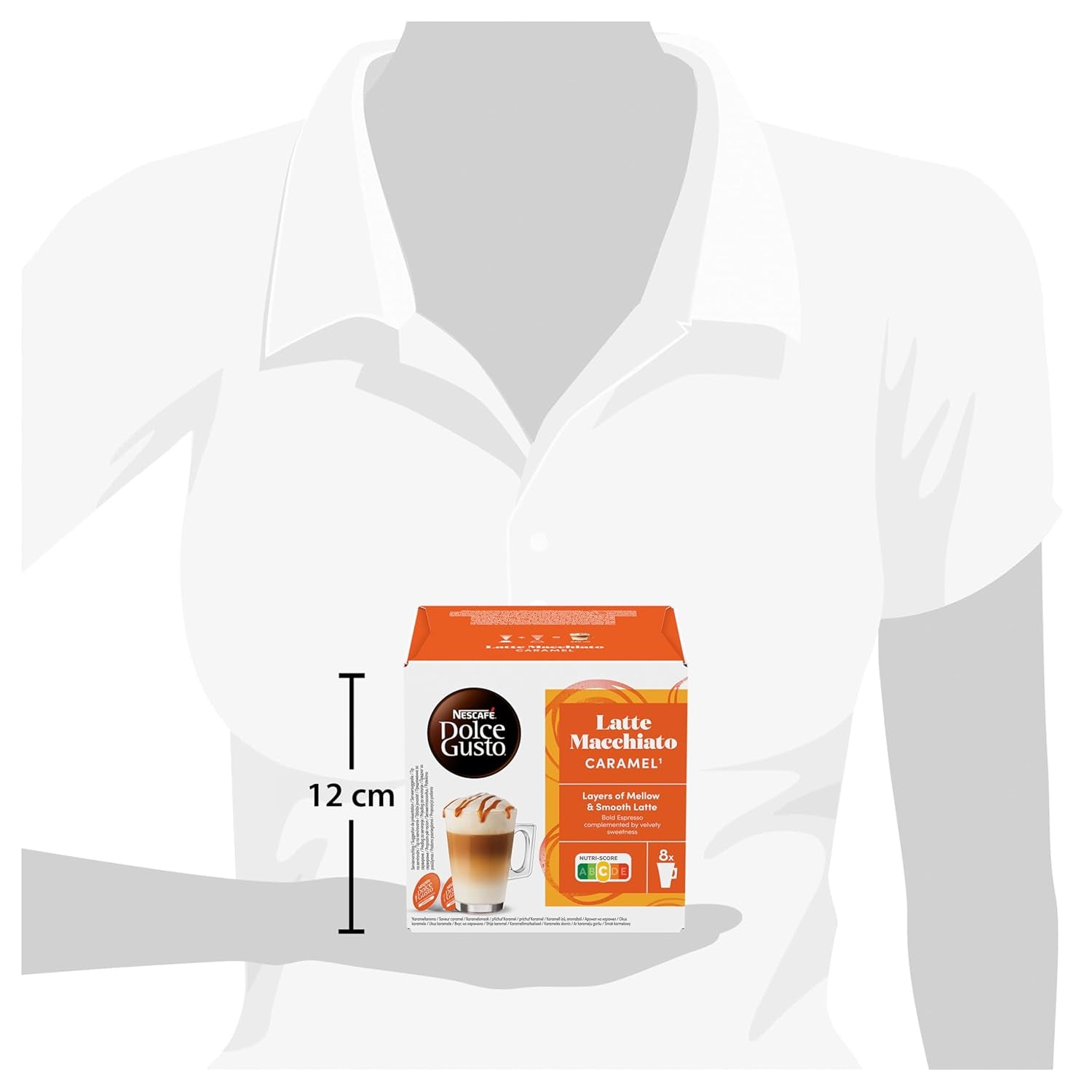 NESCAFÉ DOLCE GUSTO Latte Macchiato Caramel Kaffeekapseln Paquete de 6 (6 x 16 Kapseln)