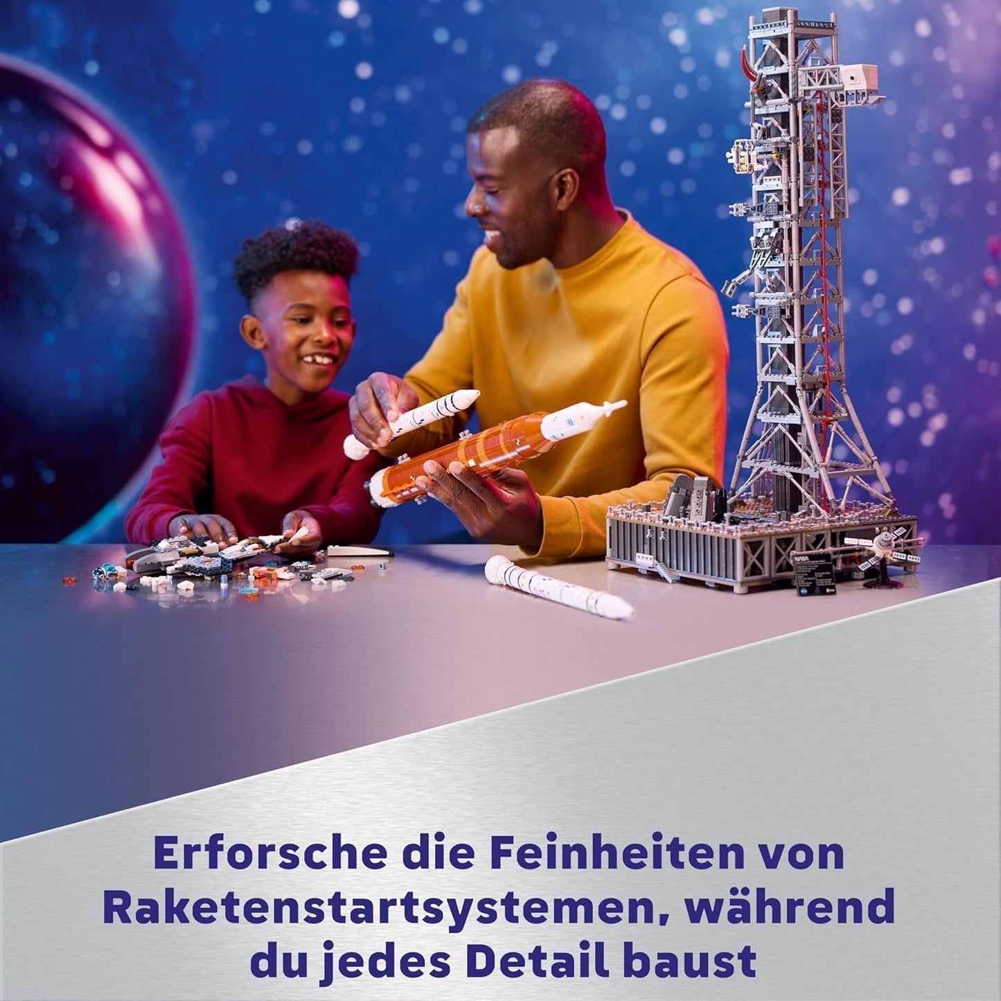 LEGO Icons Plataforma de lanzamiento Artemis de la NASA, regalo, decoración para salón u oficina, juego de construcción para adultos con cápsula espacial Orion y plataforma de lanzamiento, artículo de colección 10341 Juegos de construcción Besuche den LEGO-Store
