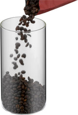 WMF Depot Tarro de cristal de 1 litro, altura 21,5 cm, tarro de almacenamiento con tapa, recipiente para granos de café, tarro de cereales, tarro de almacenamiento de alimentos con amplia apertura de llenado (paquete de 4) Cajas de almacenamiento de alimentos Naty Shop