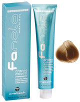 Fanola crema colore Crema colorante 7.0 Rubio, 100 ml Tinte para el cabello Naty Shop 9.00 Rubio muy claro intenso