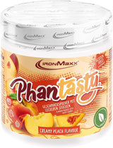 Ironmaxx Phantasty - Melocotón Cremoso Dosis 250G | Vegan Geschmackspulver Mit Echten Frucht- Oder Nussstückchen | Perfekter Zuckerersatz Edulcorantes Naty Shop 250 G (1Er Pack) Melocotón Cremoso