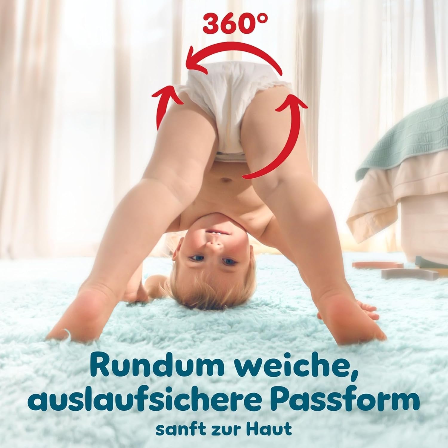Pampers Premium Protection Pants Talla 7, 123 pañales, 15 kg+, con ajuste de 360° y puños suaves antifugas para una comodidad y protección óptimas