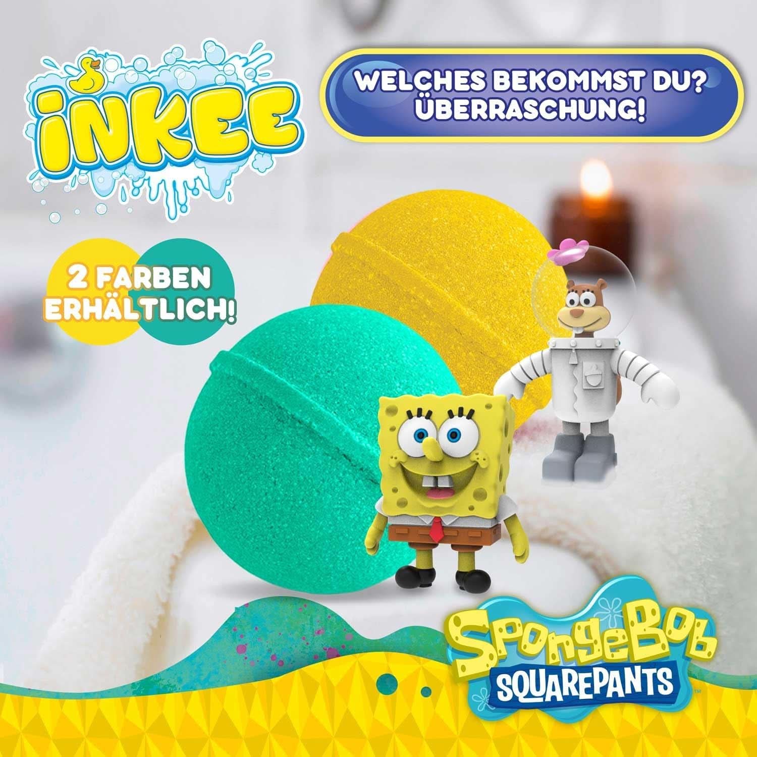 INKEE Bob Esponja Sorpresa Bomba de Baño Infantil Bob Esponja Coleccionable 80 Gramos Naty Shop