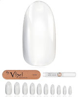 Vixi 600 extensiones de uñas cortas ovaladas con lima de preparación, 10 tamaños, cobertura total, opacas. Para profesionales y uso doméstico.