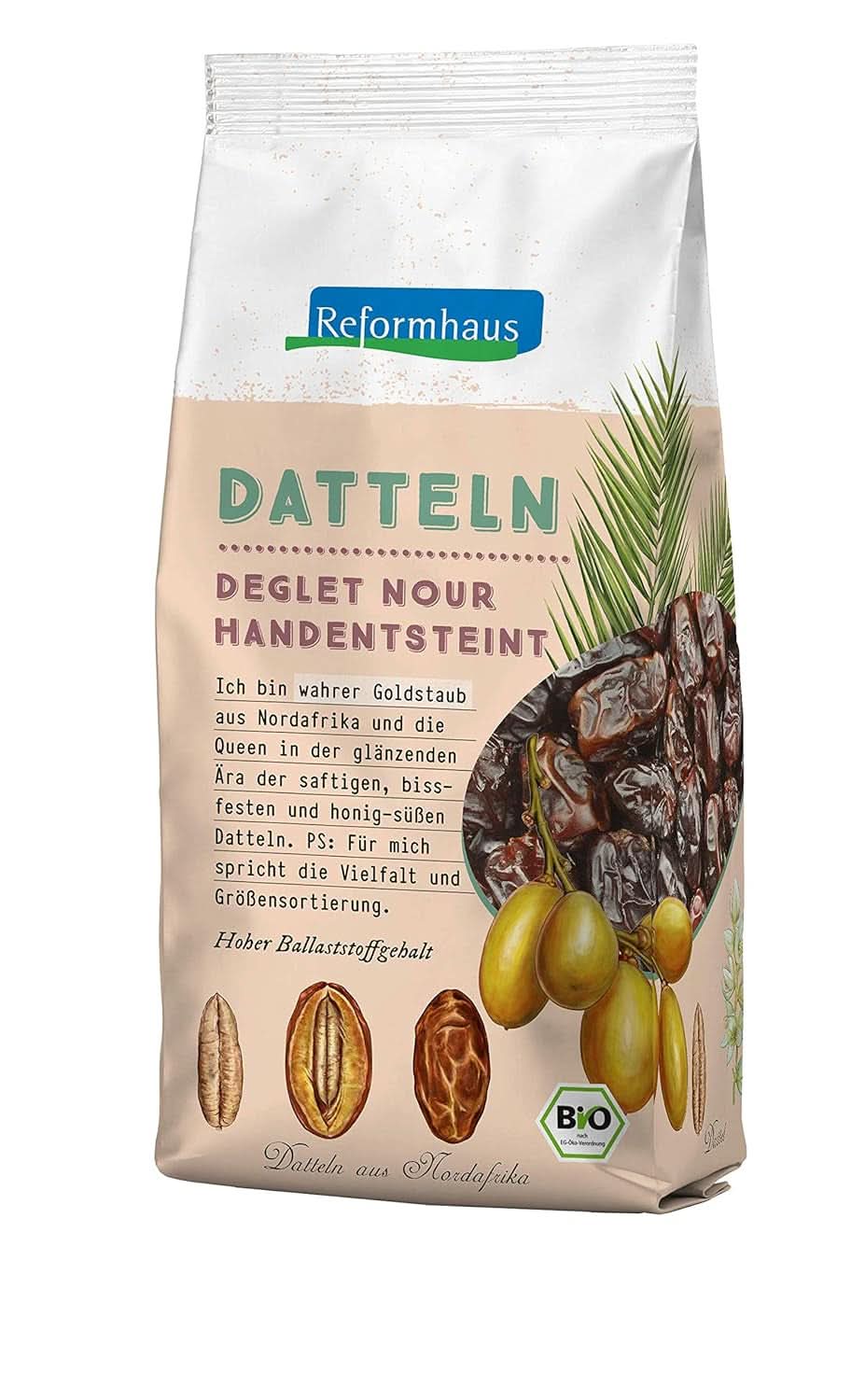 Dátiles sin semillas Túnez, 400 gramos Productos deshidratados Naty Shop